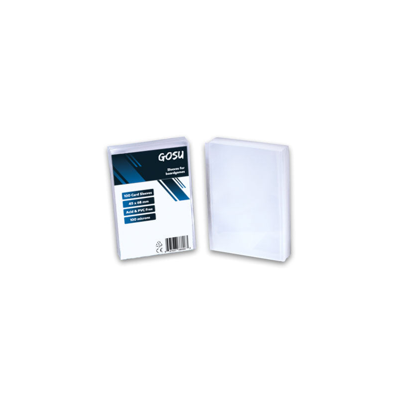 FUNDAS PREMIUM 45 X 68 MM FOR BOARDGAMES (100 PCS - 100 MICRAS)