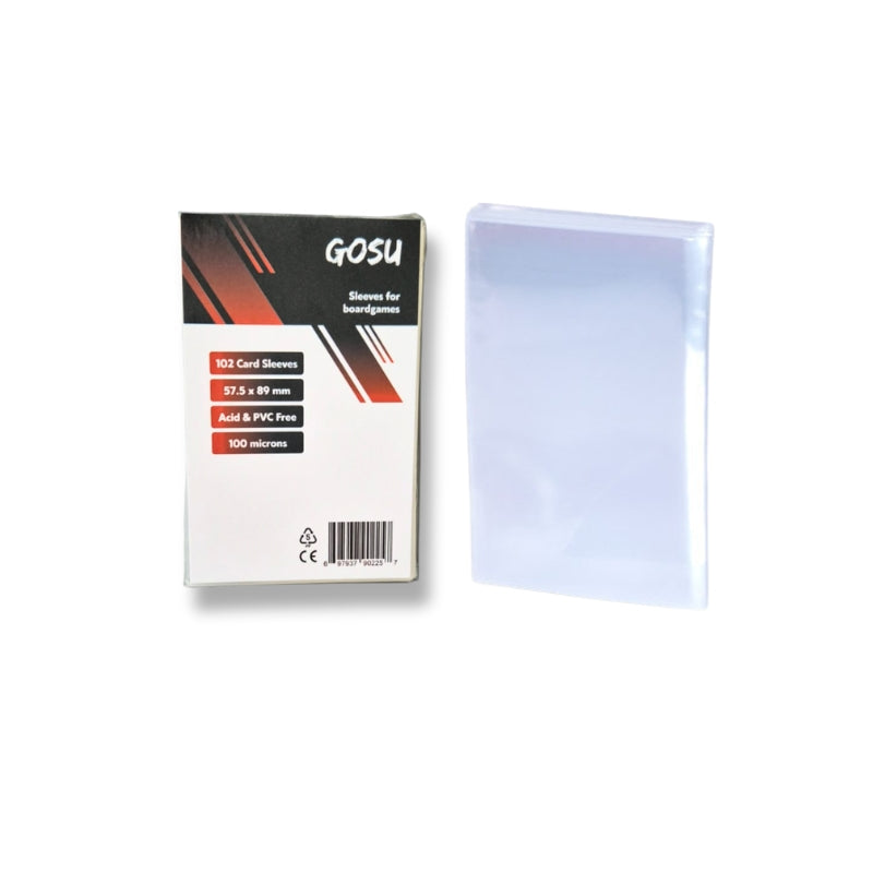 FUNDAS PREMIUM 57.5 X 89 MM FOR BOARDGAMES (102 PCS - 100 MICRAS)
